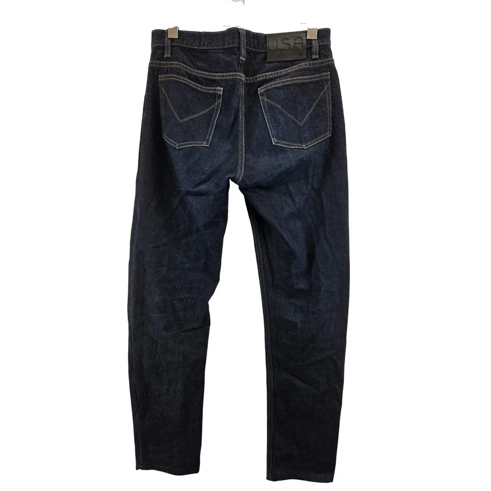 John Varvatos Star USA Mens Dark Wash Straight Leg Denim Jeans Blue 30RG
